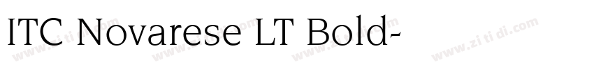 ITC Novarese LT Bold字体转换